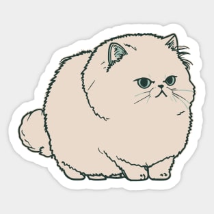 Adorable Fluffy Persian Cat Sticker